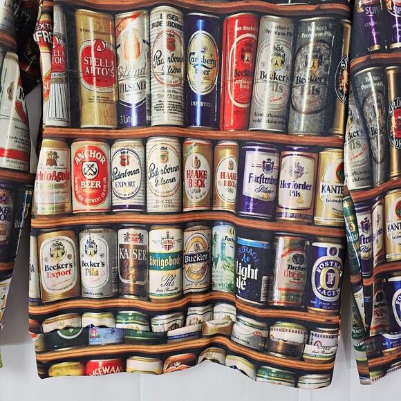 Beer Can Collector Sweatshirt Mens XL Can All Over Print Crew Neck Long Sleeve - Picture 2 of 8